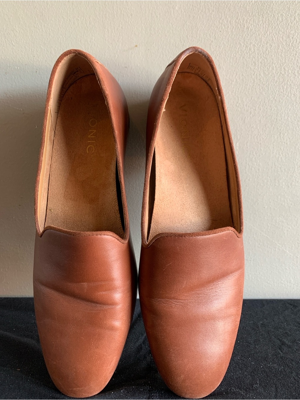 Vionic Women's Brown Leather Slip-On Loafers - Picture 3 of 5